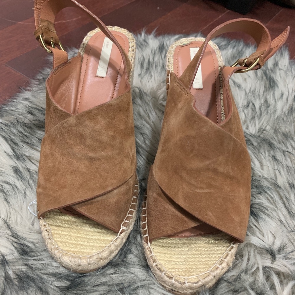 Suede Espadrilles Wedge